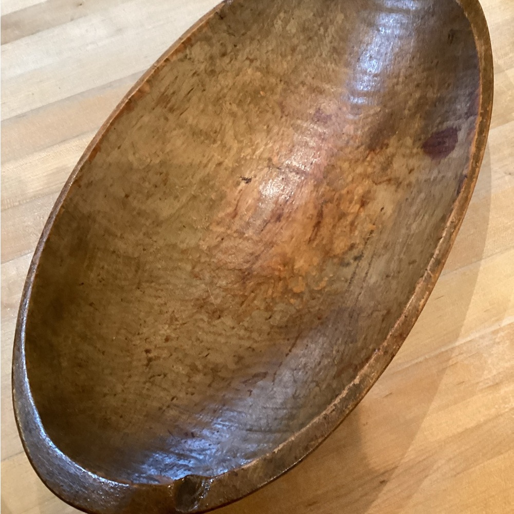 Antique Hand-Chiseled Bread Bowl